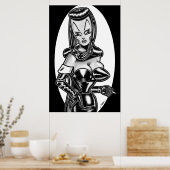 Poster Madam Mars™/Film Noir Glamour (Cuisine)