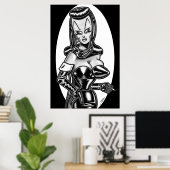 Poster Madam Mars™/Film Noir Glamour (Bureau à domicile)