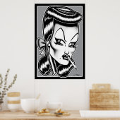 Poster Madam Mars™/Glamour Portrait (Cuisine)