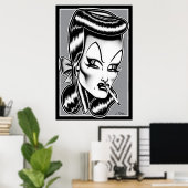 Poster Madam Mars™/Portrait de Glamour (Bureau à domicile)