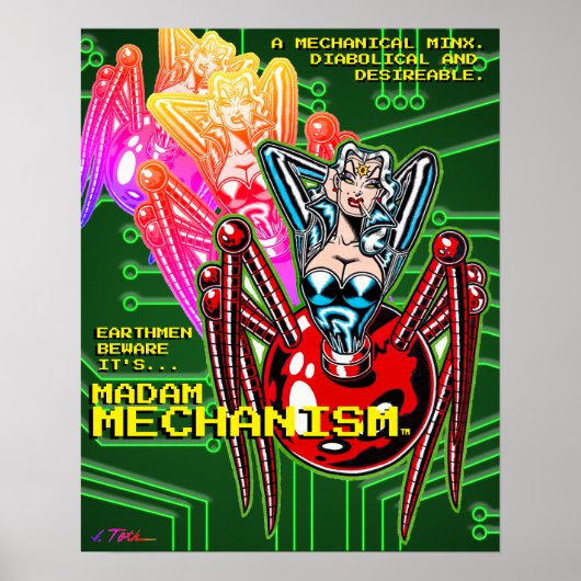 Poster Madam Mechanism™/Beware  (Devant)
