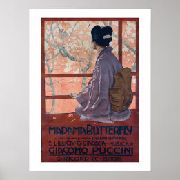 Poster Madama Butterfly Vintage (1904)