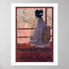 Poster Madama Butterfly Vintage (1904)