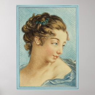 Poster Madame bleue par le capot de Louis-Marin