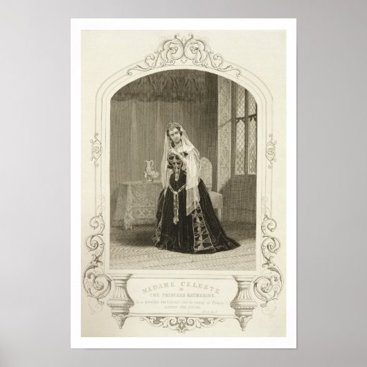 Poster Madame Celeste, princesse Katherine, Act V Sc (Devant)