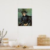 Poster Madame Cézanne au chapeau vert, (Cuisine)
