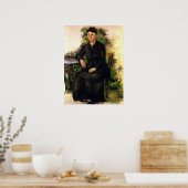 Poster Madame Cezanne Dans le jardin - Paul Cezanne (Cuisine)