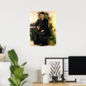 Poster Madame Cezanne Dans le jardin - Paul Cezanne (Bureau à domicile)