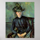 Poster Madame Cezanne with Green Hat, (Devant)