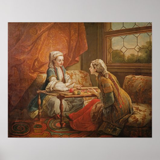 Poster Madame de Pompadour dans le rôle de la chancelière (Devant)