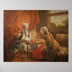 Poster Madame de Pompadour dans le rôle du fortuneteller
