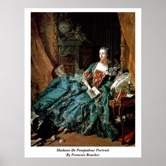 Poster Madame De Pompadour Portrait De François Boucher (Devant)