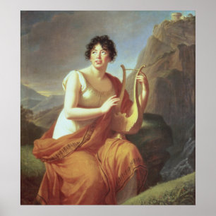 Poster Madame de Stael comme Corinne, 1809
