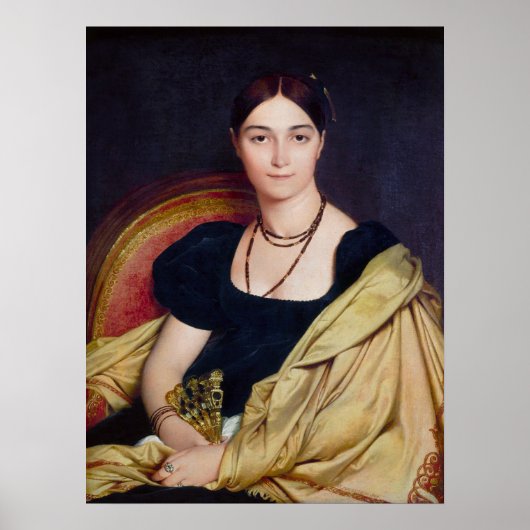Poster Madame Duvaucey Jean Auguste Dominique Ingres (Devant)