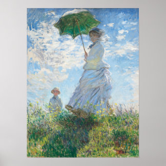 Poster Madame et son fils par Claude Monet