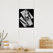 Poster Madame Mars™/Ombres (Cuisine)