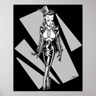 Poster Madame Mars™/Ombres