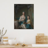 Poster Madame Marsollier et sa fille (Cuisine)