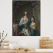 Poster Madame Marsollier et sa fille (Cuisine)