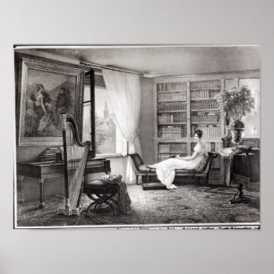 Poster Madame Recamier au l'Abbaye-aux.-Bois
