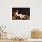 Poster Madame Recamier-Portrait.Par Jacques-Louis David (Cuisine)