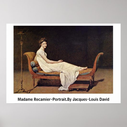 Poster Madame Recamier-Portrait.Par Jacques-Louis David (Devant)