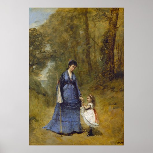 Poster Madame Stumpf - Jean-Baptiste - Corot Fine Art (Devant)