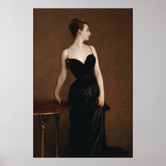 Poster Madame X de John Singer Sargent (Devant)