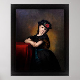 Poster Mädchenporträt by Samuel Baruch Ludwig Halle