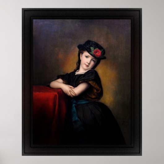 Poster Mädchenporträt par Samuel Baruch Ludwig Halle (Devant)
