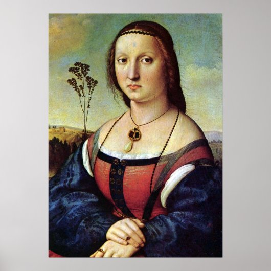 Poster Maddalena Doni - Raphael - c1506 (Devant)
