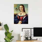 Poster Maddalena Doni - Raphael - c1506 (Bureau à domicile)