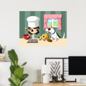 Poster Maddi et Hungry Pups (Bureau à domicile)