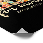 Poster Made For More, Ephesians 2 10 Floral, Christian (Coin)