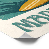 Poster Made For Waves Surfer - Retro Surfing Pin-Up Art (Coin)