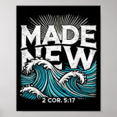 Poster Made New Baptized Baptism  (Devant)