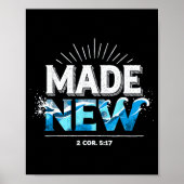 Poster Made New Baptized Baptism  (Devant)