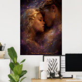 Poster Made of Starlight: A Celestial Love Embrace (Bureau à domicile)