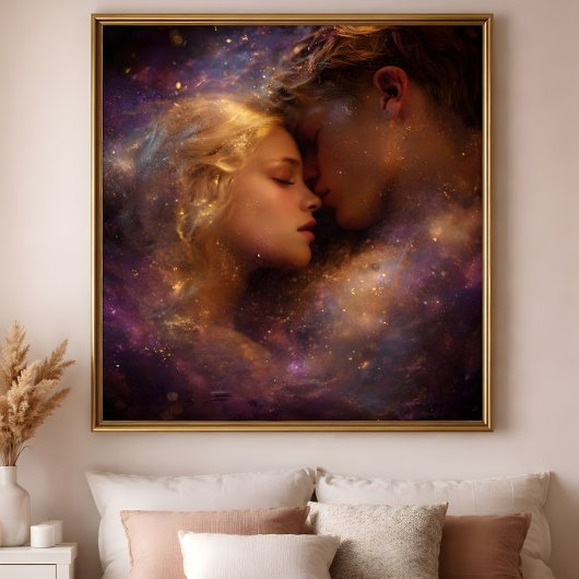 Poster Made of Starlight: A Celestial Love Embrace