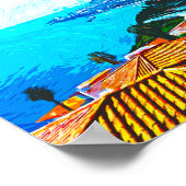 Poster Madeira Portugal Panorama Illustration (Coin)