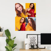 Poster Madelaine Petsch Collage Jaune (Bureau à domicile)