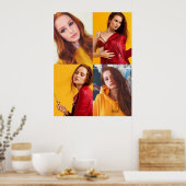 Poster Madelaine Petsch Collage Jaune (Cuisine)