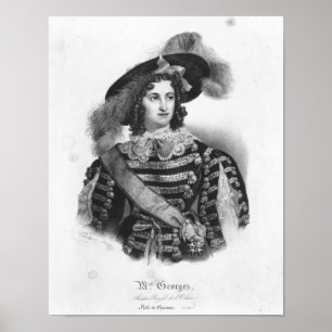 Poster Mademoiselle George dans le rôle de la reine
