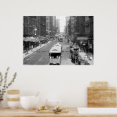 Poster Madison Street, Chicago, 1900 (Cuisine)