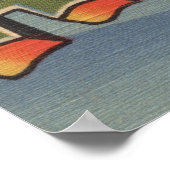 Poster Madison, Wisconsin - Scènes de grandes lettres (Coin)