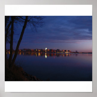 Poster Madison, Wisconsin Skyline