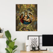Poster Madone à l'Enfant de Botticelli (Bureau à domicile)