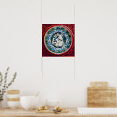 POSTER MADONE AVEC ENFANT ET ANGES (Cuisine)