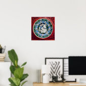 POSTER MADONE AVEC ENFANT ET ANGES (Bureau à domicile)