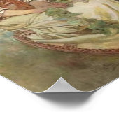 Poster Madone des Lys par Alphonse Mucha (Coin)